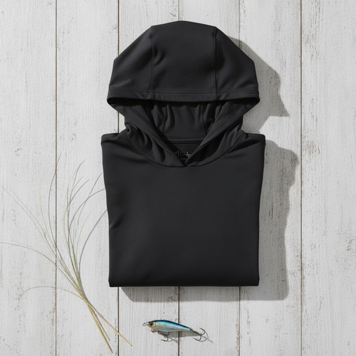 Saltbush UPF 50+ Sun Hoodie — Black