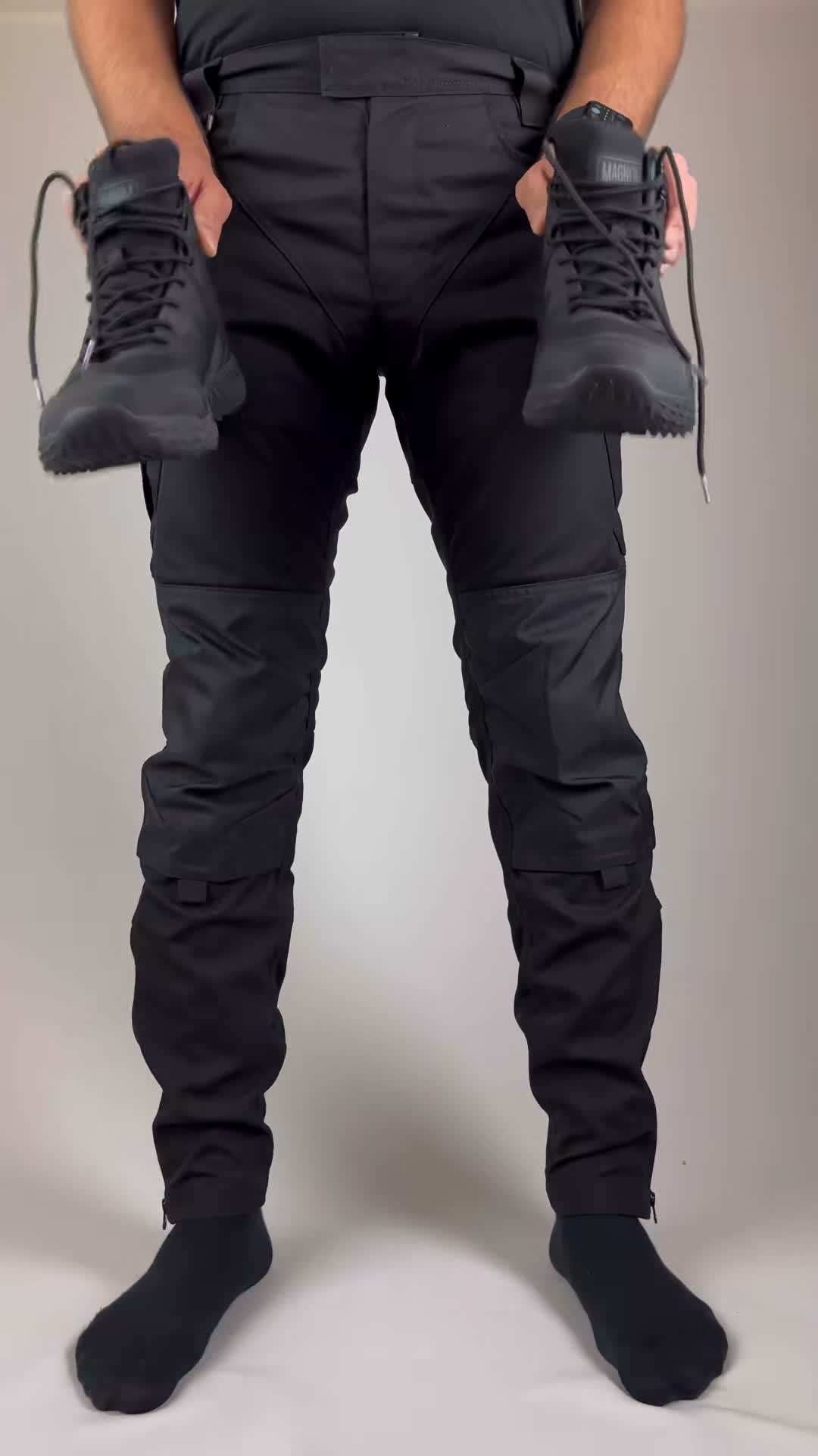 CRB trousers stretch test